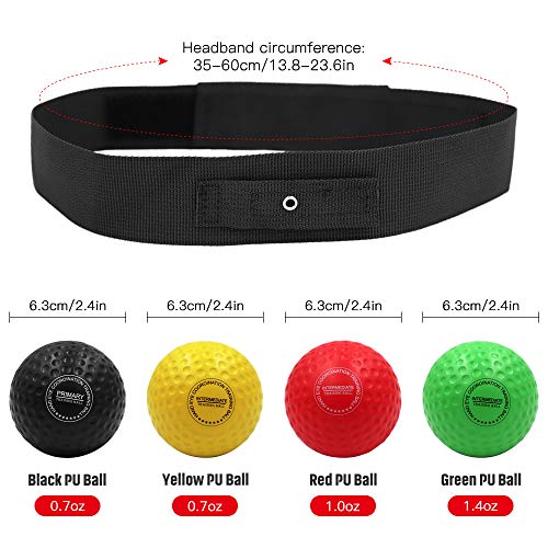 Kiboule Conjunto de bolas reflexivas de boxe com faixa de fitness para treino de perfuração