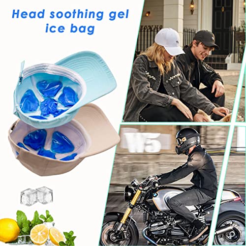 Head Gel Ice Pack, Helmet Ice Pack, Used for Catcher Helmets, Outdoor Sport, Equestrian Riding, Operation On The Head, Relieve Summer Heat and Keep Cool (2 Count) - Thumbnail 7
