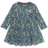 Sigikid Mädchen Mini Kleid aus Bio-Baumwolle Kinderkleid, blau, 116