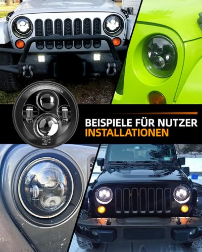 Faro LED de 7 pulgadas para rutas nocturnas seguras en motocicleta 7