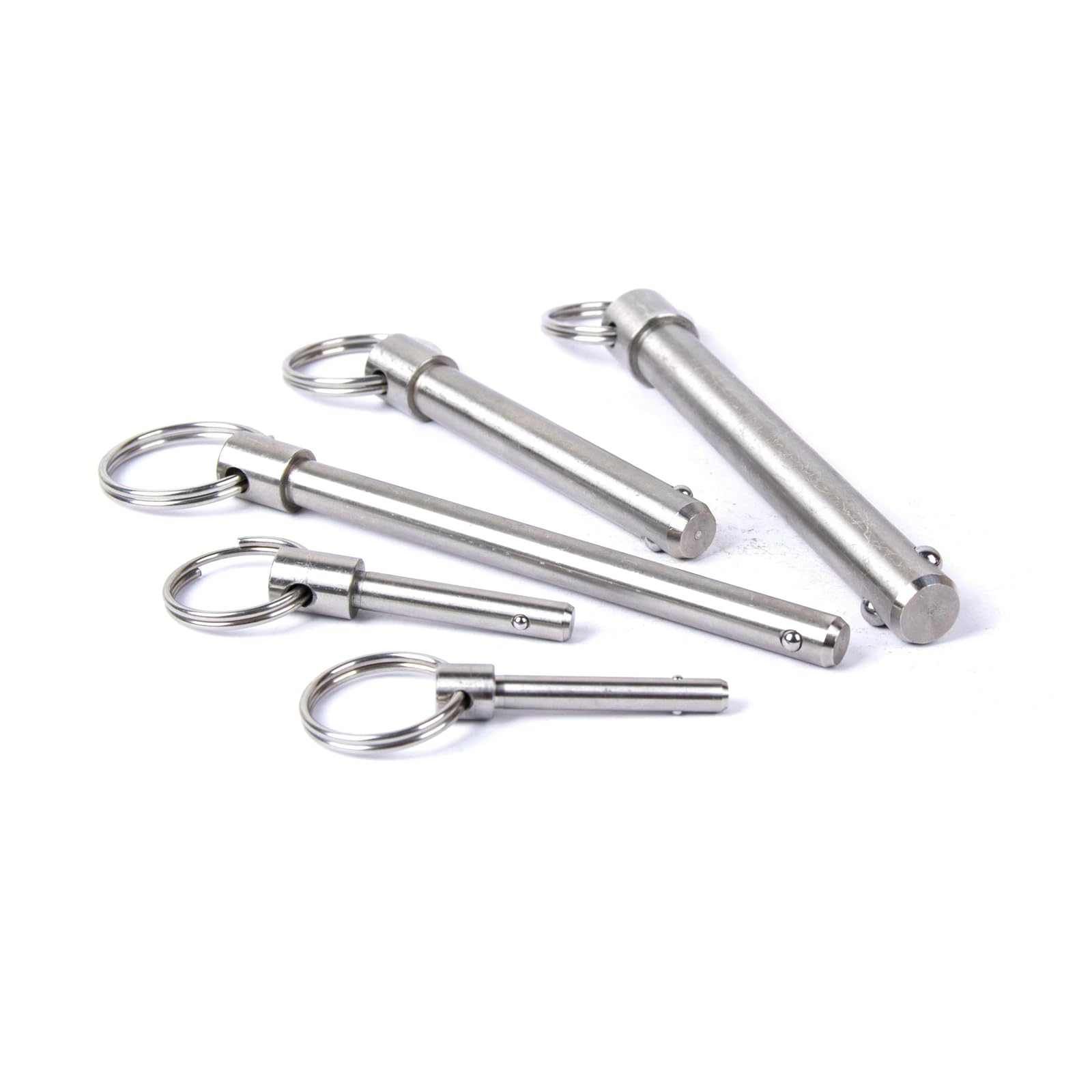 Tenlacum Edelstahl-Kugelverschluss – Schnellspannstift, Durchmesser 8 Mm, Längen 20-45 Mm, Mit Band