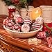 Valery Madelyn Christmas Ornaments Tree Decorations, 24ct Red and White Shatterproof Christmas Ball Ornaments Set, 2.36 Inch Decorative Hanging Ornament Bulk for Xmas Holiday Party Decor