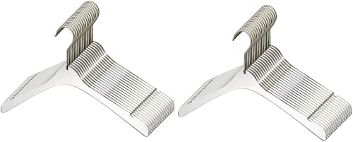 YBM Home Perchas acrílicas transparentes de calidad hechas de acrílico transparente para un aspecto y sensación de lujo para el armario del armario,