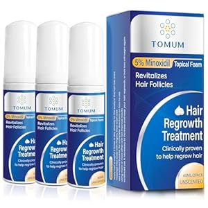 5% Minoxidil Foam for Men and Women Hair Loss Treatments, Hair Growth for Women and Men - Slows Hair Loss & Promotes Hair Regrowth For Thicker, Longer Hair 2.11oz 3 Pack