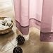 jinchan Sheer Curtains for Girl's Room 84 Inch Length 2 Panels Bedroom Curtains Pink Voile Window Curtains for Living Room Rod Pocket Drapes Light Diffusing Outdoor Curtains