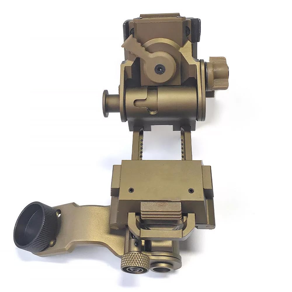 NVG Mount Metal J Arm Bracket + Metal L4G24 Helmet NVG Mount for PVS-14 Night Vision Goggles (Tan)
