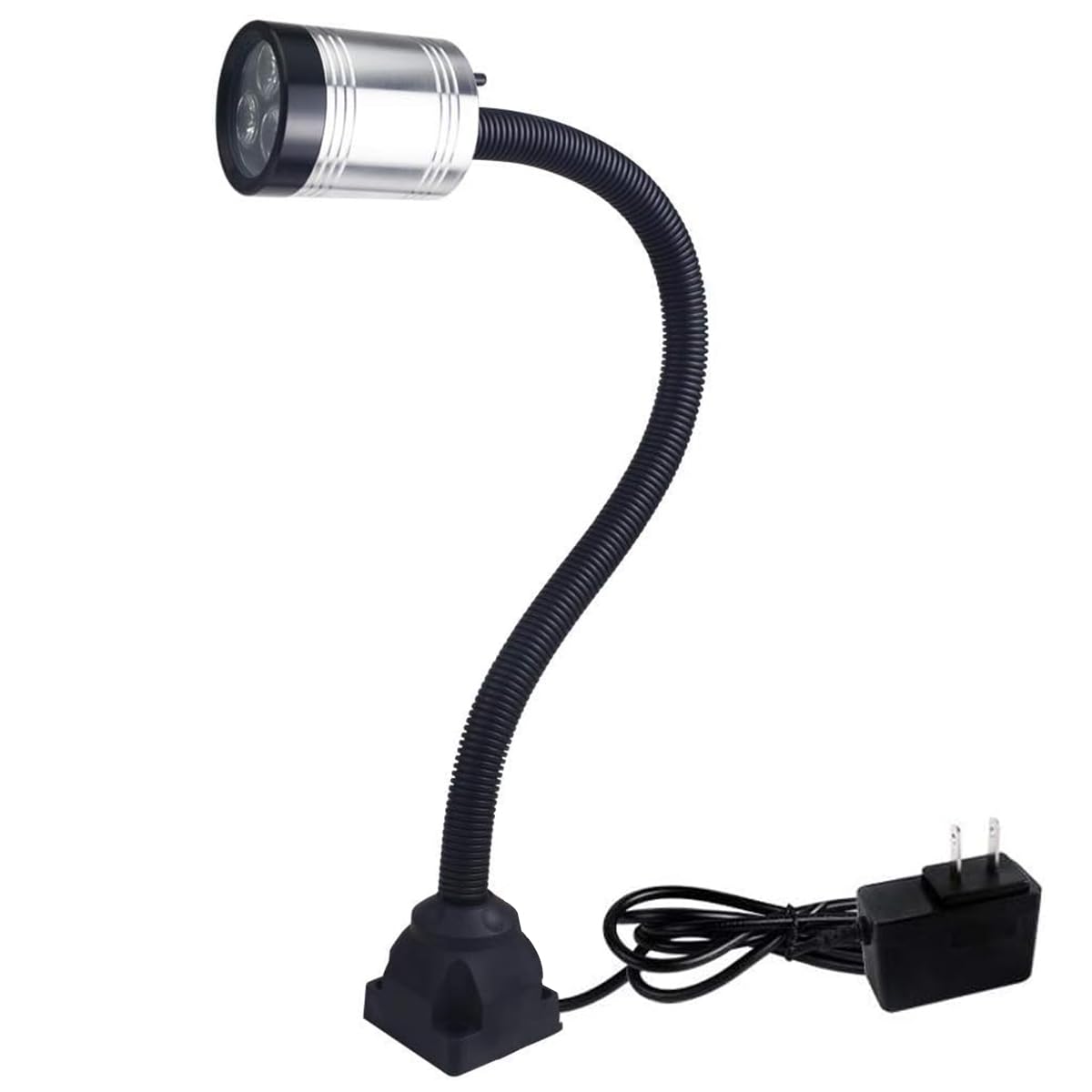 Flexible Work Light, Led Machine Light, Led Flexible Gooseneck Light 900 Lumens with 20inch Flexible Gooseneck 120 Volt for Lathe Workbench Bandsaw and Machine Tool