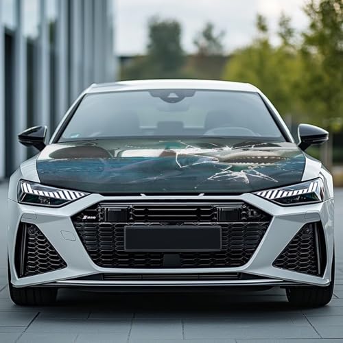 Image of Cute Shark Car Hood Cover Banner Car Bonnet Protection Cover Elastic Fabrics Polyester,Can be Washed Auto Decoration
