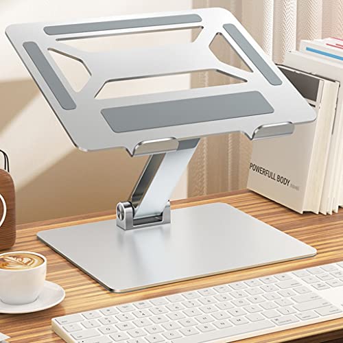 Soporte de computadora en aleación de aluminio premium plateado 6