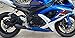White Gas Fuel Tank Pad Traction Side Fuel Knee Grip Decal Compatible with Suzuki GSXR 600 750 2006-2007
