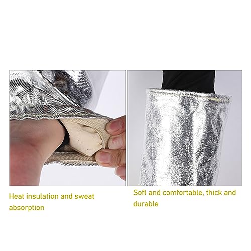 Glomora Arm Oversleeves isolados, resistentes a altas temperaturas, folha de alumínio, retardador de