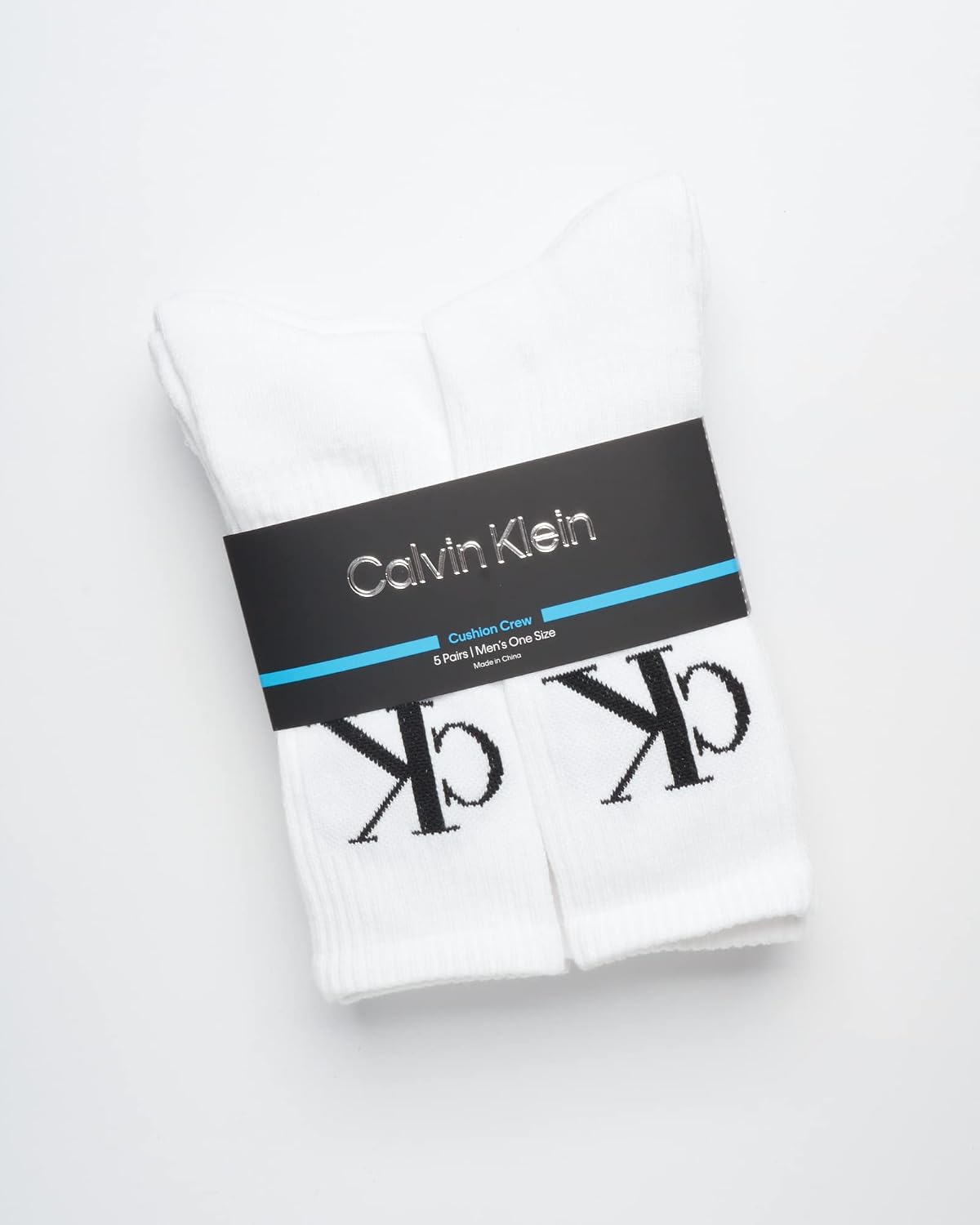 Calvin Klein Mens 5 Pack Breathable Cushioned Mid-Calf Crew Socks image 2