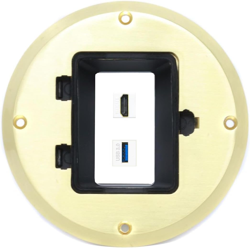 RiteAV HDMI USB-3 Floor Box [Black]