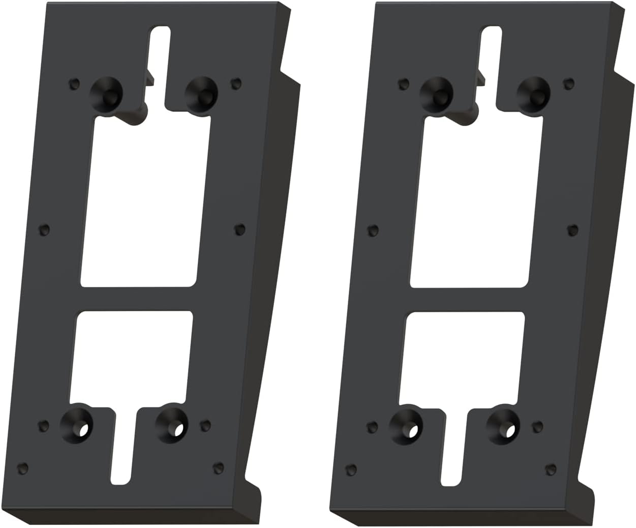 Vinyl Siding Mount Compatible with R-ing Video Doorbell 2020, Video Doorbell 2, 3, 4, 3Plus, 4Plus (4" Standard Vinyl Only) [Black, 2Pack]