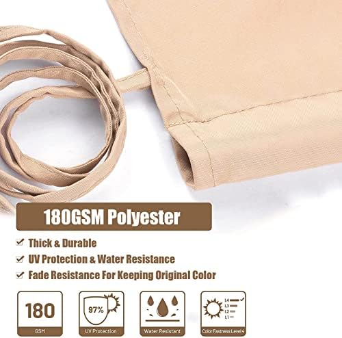 Waterproof Pink Pergola Canopy with 4 Straps - Universal Outdoor Shade Cover for Curved Pavilions 5.4x2.5m, Ideal for Gardens, Patios, and Backyard Relaxation