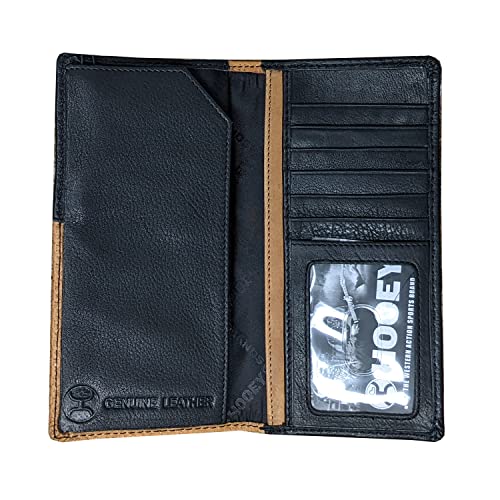 HOOEY Leather Men’s Western Rodeo Wallet (Basketweave - Black Corner)3