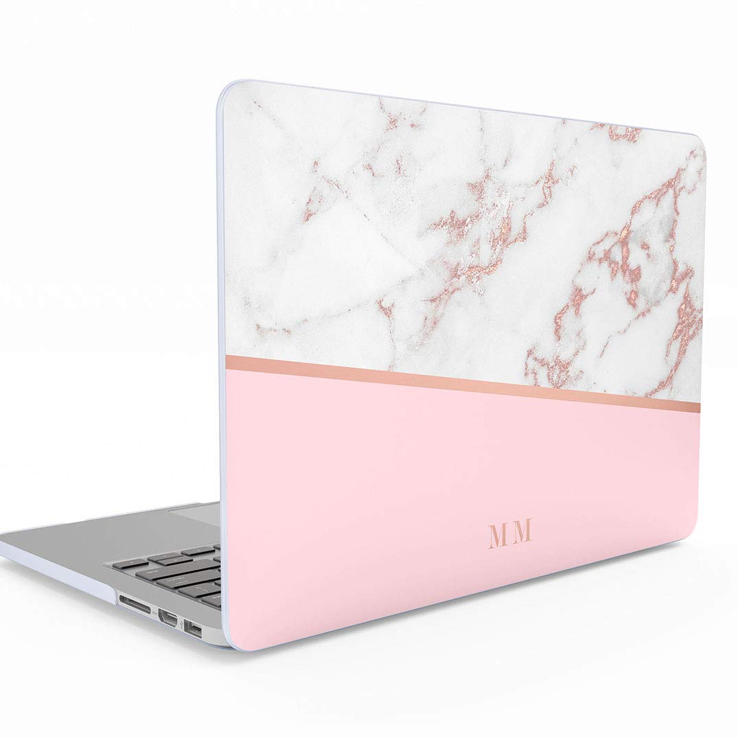 rose gold marble macbook case