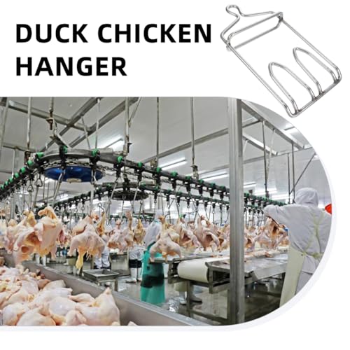 DOITOOL Stainless Steel Chicken Hook for Slaughter Wear-Resistant Poultry Hanging Hook Meat Processing and Butcher Accessory 12.00X6.29X2.16 Inch by DOITOOL - Image 6