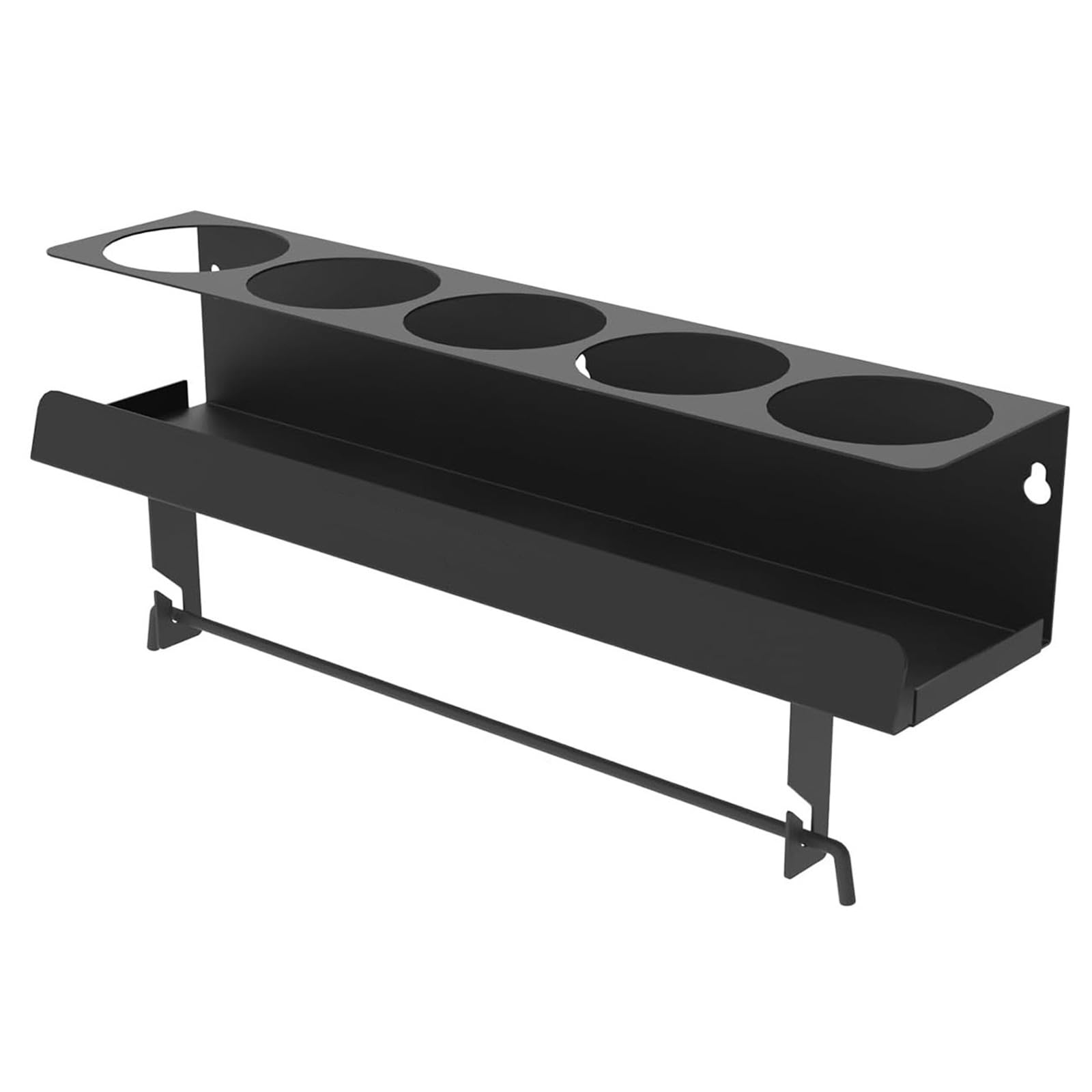 Btgghytr Space Saving Garage Shelf Holds 5 Aerosol Containers and Includes Built in Tissue Dispenser Heavy Duty Metal Garage Planner