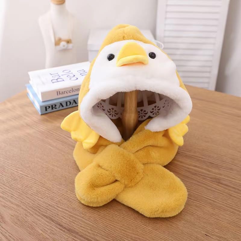 Gorro cálido para niños gorro de dos piezas para niños bufanda invierno 6