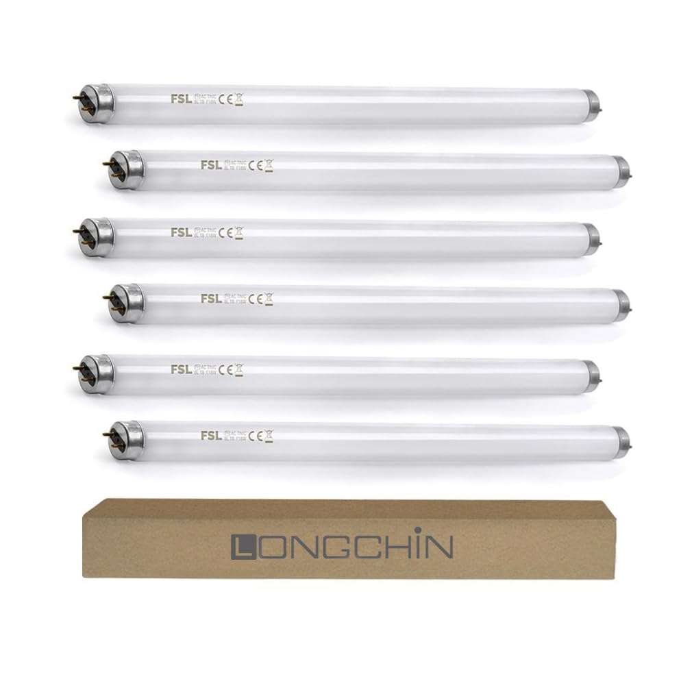 T8 10W Bug Zapper Replacement Light Bulbs for 20W Electric Insect Killer T8F10W BL Light Tube Compatible with Aspectek, Liba and Other 20W Mosquito Zapper Lamp 13-inch 6-Pack