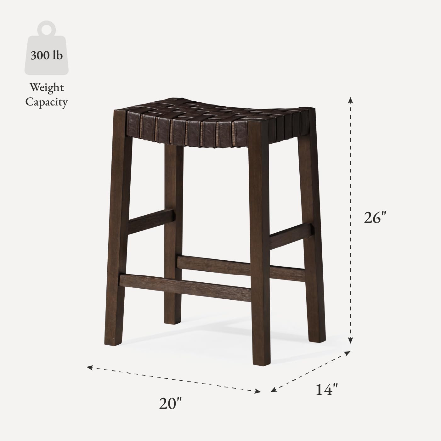 Amazon.com: Maven Lane Emerson Counter Stool – 26 Inch