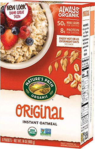 Nature's Path Organic Original Instant Oatmeal, 14 oz (Pack of 1), Non-GMO