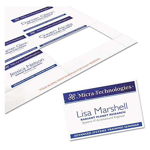 Avery 5390 Insert Badge Refill, Fits 2-1/4-Inch X3-1/2-Inch, 8/Sht, 400/Bx, We #TOP3