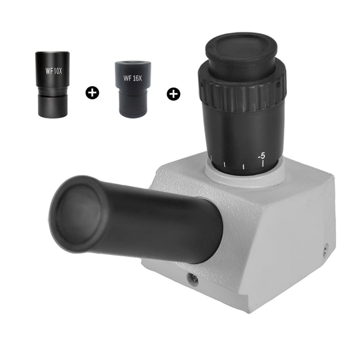 ZTBH Kit di Accessori per microscopio Wf10x wf16x. Microscopio trinoculare oculare, microscopio Biologico in Metallo Vetrino per microscopio (Color : Teaching A)