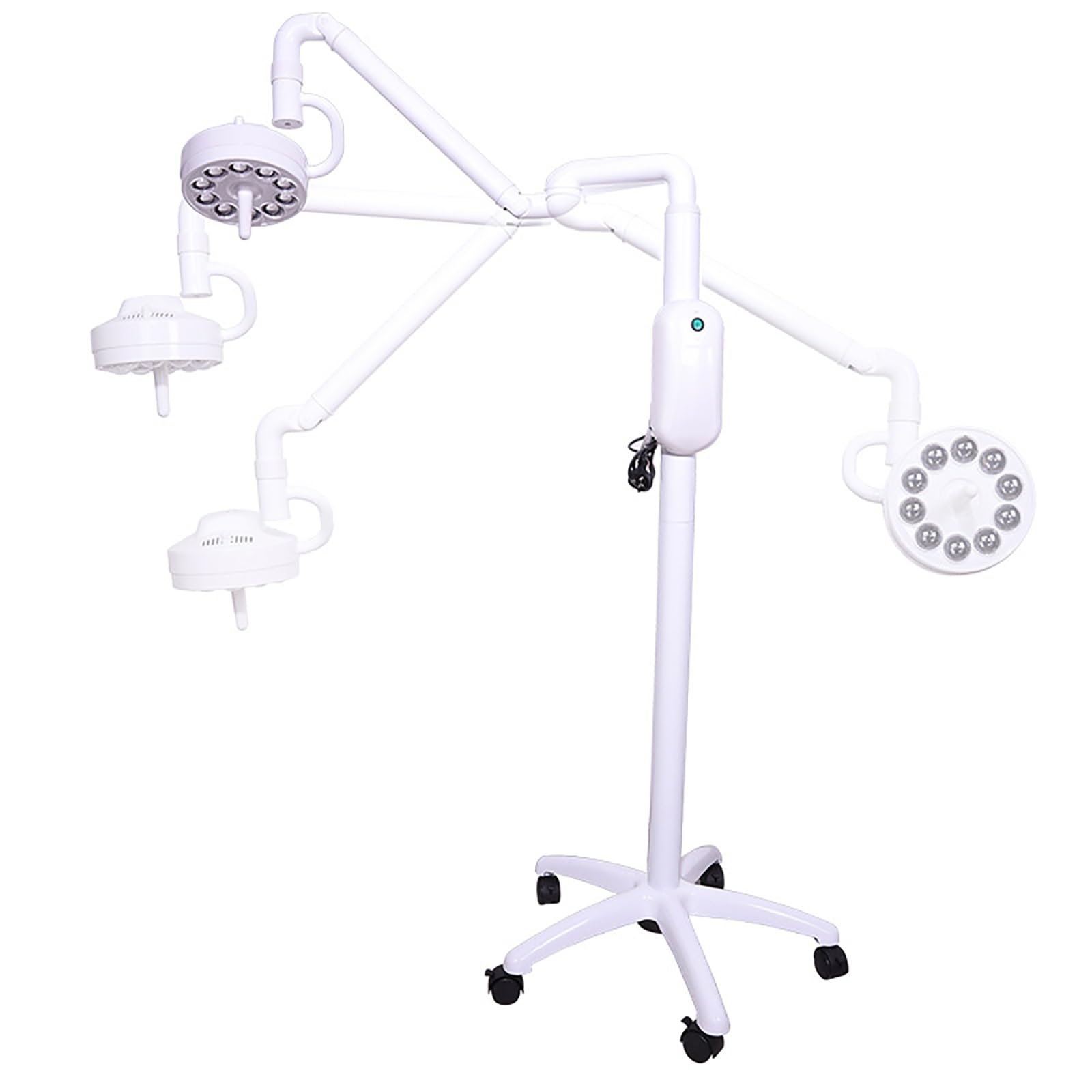 Lampada per Visita Chirurgica Mobile 30W LED Luce Chirurgica Senza Ombre Lampada per Visita Medica per Odontoiatria Bellezza Ginecologia ORL Chirurgia Veterinaria