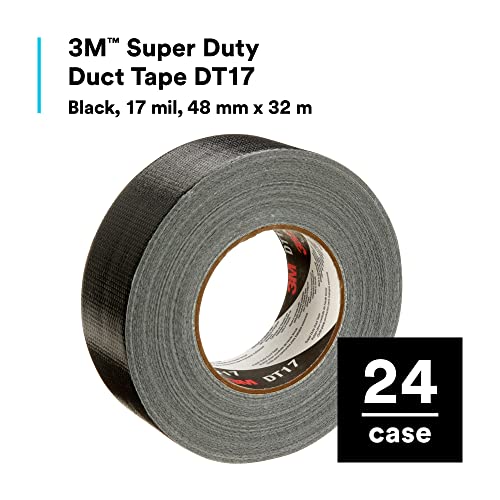 Image of 3M Super Fabric Tape DT17, Black, 48 mm x 32 m, 0.43 mm