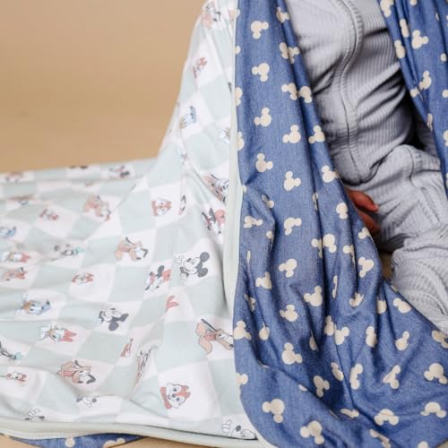 Image of Copper Pearl Jumbo 3-Layer Baby Blanket: Soft Baby Quilts for Boys and Girls | Breathable, Cozy, Toddler Blanket | Baby Quilt for Newborns | 46x46 Premium Polyester /Rayon | Mickey Mouse & Friends