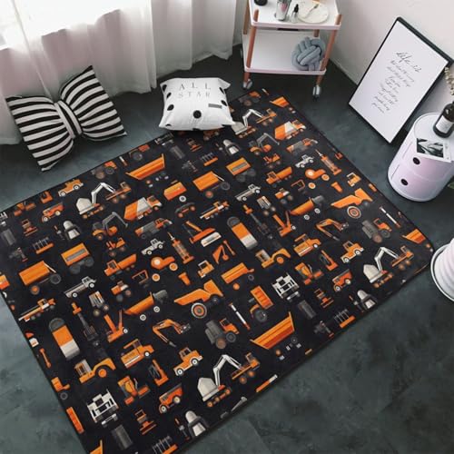 Tapis doux moderne motifs imprimés finitions haut de gamme 152 cm - 2