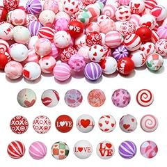 80pcs Love Heart Beads