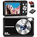Produktbild Digitalkamera, Nsoela Fotokamera Kompaktkamera mit 32GB Karte 44MP Fotoapparat 1080P HD Vlogging Kamera mit LCD-Bildschirm 16X Digitalzoom & 1 Batterien für Teenager,Anfänger, Jungen, Mädchen(Schwarz)