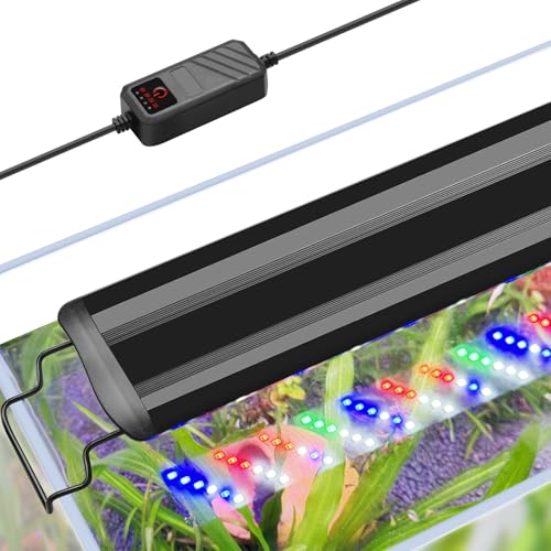 FEDOUR 40-60CM Aquarium LED Beleuchtung, Vollspektrum Aquarium Licht für Pflanzen mit Timer-Funktion, Ausziehbare Metallhalterungen, für Fisch- und Pflanzen Aquarien FEDOUR 40-60CM Aquarium LED Beleuchtung, Vollspektrum Aquarium Licht für Pflanzen mit Timer-Funktion, Ausziehbare Metallhalterungen, für Fisch- und Pflanzen Aquarien