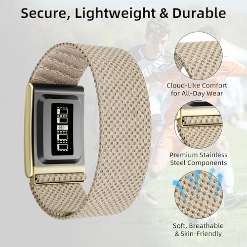 Ultra-Soft Stretchy Nylon Sport Band Compatible with WHOOP 5.0, One, Peak & Life | Adjustable, Breathable, & Sweat-Wicking Replacement Wristbands for Men & Women | NOT for Gen 4 - Image 5