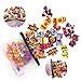 Senniea 60PCS Halloween Pet Hair Bows, Rhinestones, Pumpkins, Skulls, Bats, Ghosts, Dog Hair Bows with Rubber Bands, Halloween Puppy Bows (Halloween)