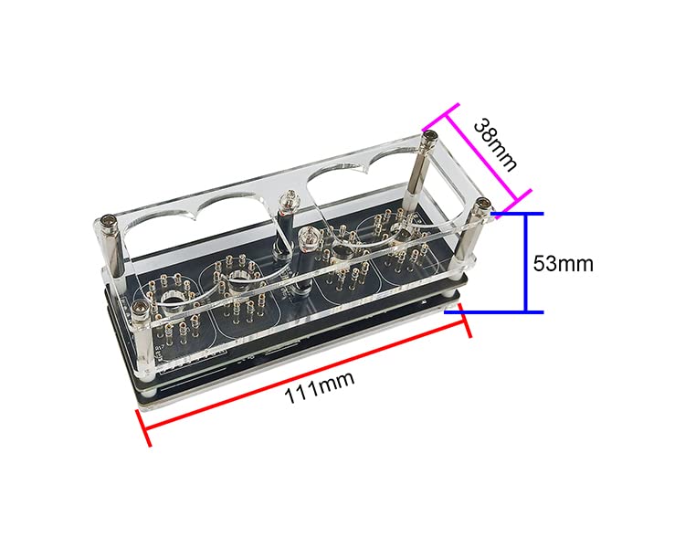 IN-12 Module d'horloge à tube lumineux avec service de temps réseau WiFi ESP8266 IN12 Nixie Clock Home Audio Accessoires Cadeaux (tube non inclus)