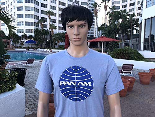 Pan Am Blue Logo Short-Sleeve Unisex T-Shirt - Pan American Airlines - Vintage2
