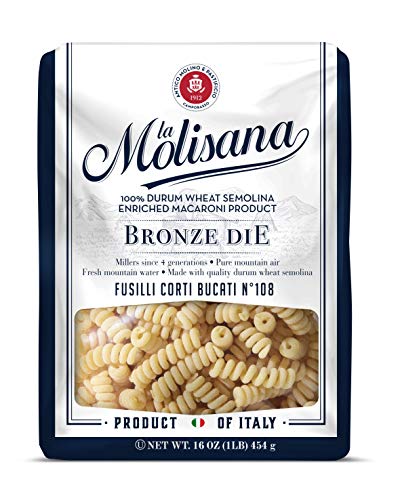 La Molisana Fusilli Bucatini Corti FQ 108, 1 Pound (Pack of 12)
