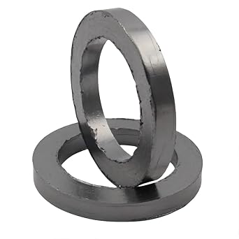 Graphite Oil Seal Packing Ring, Hot Oil Pump High Temperature Resistant Graphite Sealing Ring 30x50x10