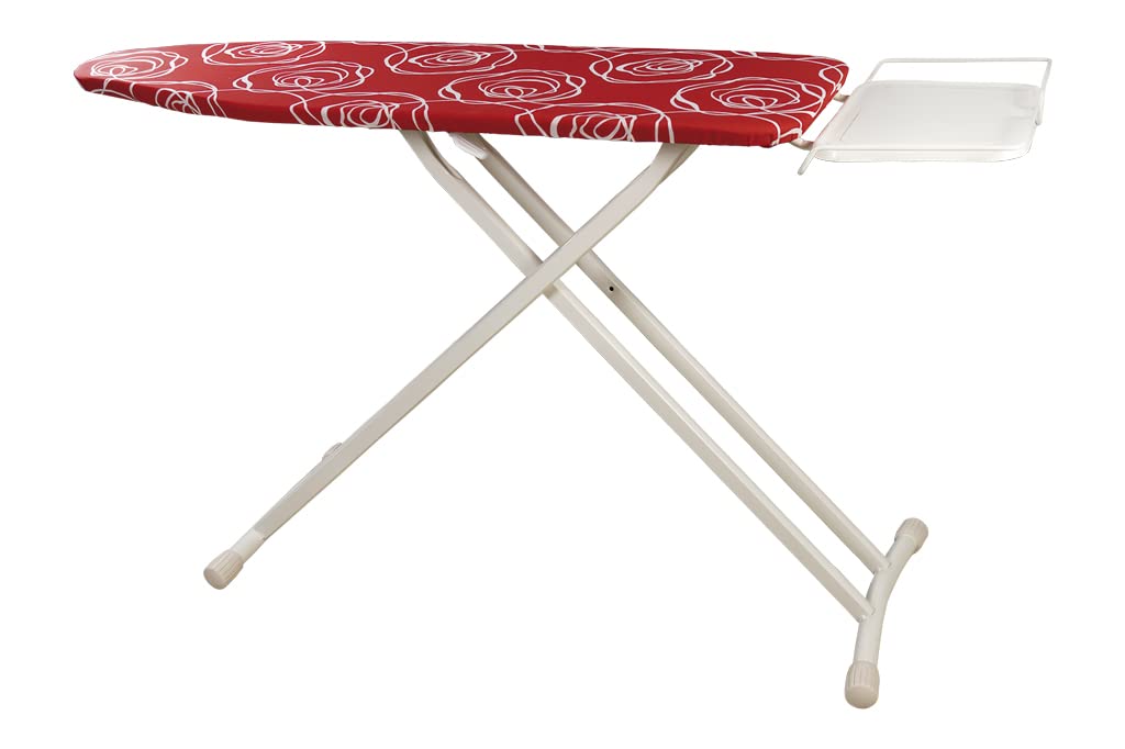 Cofan Tabla de Planchar Grande | Peso 9 kg | Color Rojo | Medida Plegada 161 cm x 44,5 cm x 10 cm | Altura 94 cm (Abierta) | Área de Planchado 125 cm x 42 cm