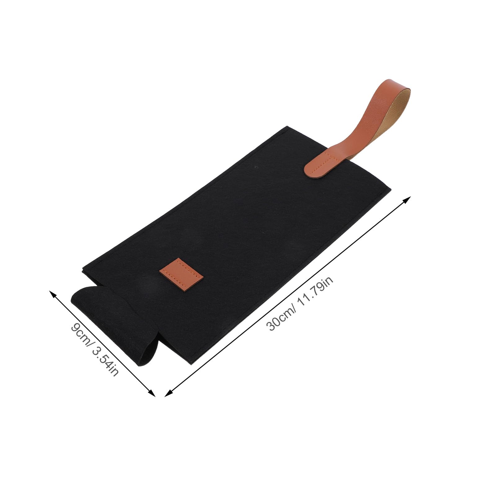 Kichvoe Lot de 10 sacs de transport pour bouteilles de vin en feutre - Sac à vin rouge 30 x 9 cm pour une utilisation en extérieur - réutilisable en feutre pour emballer les bouteilles, idéal pour