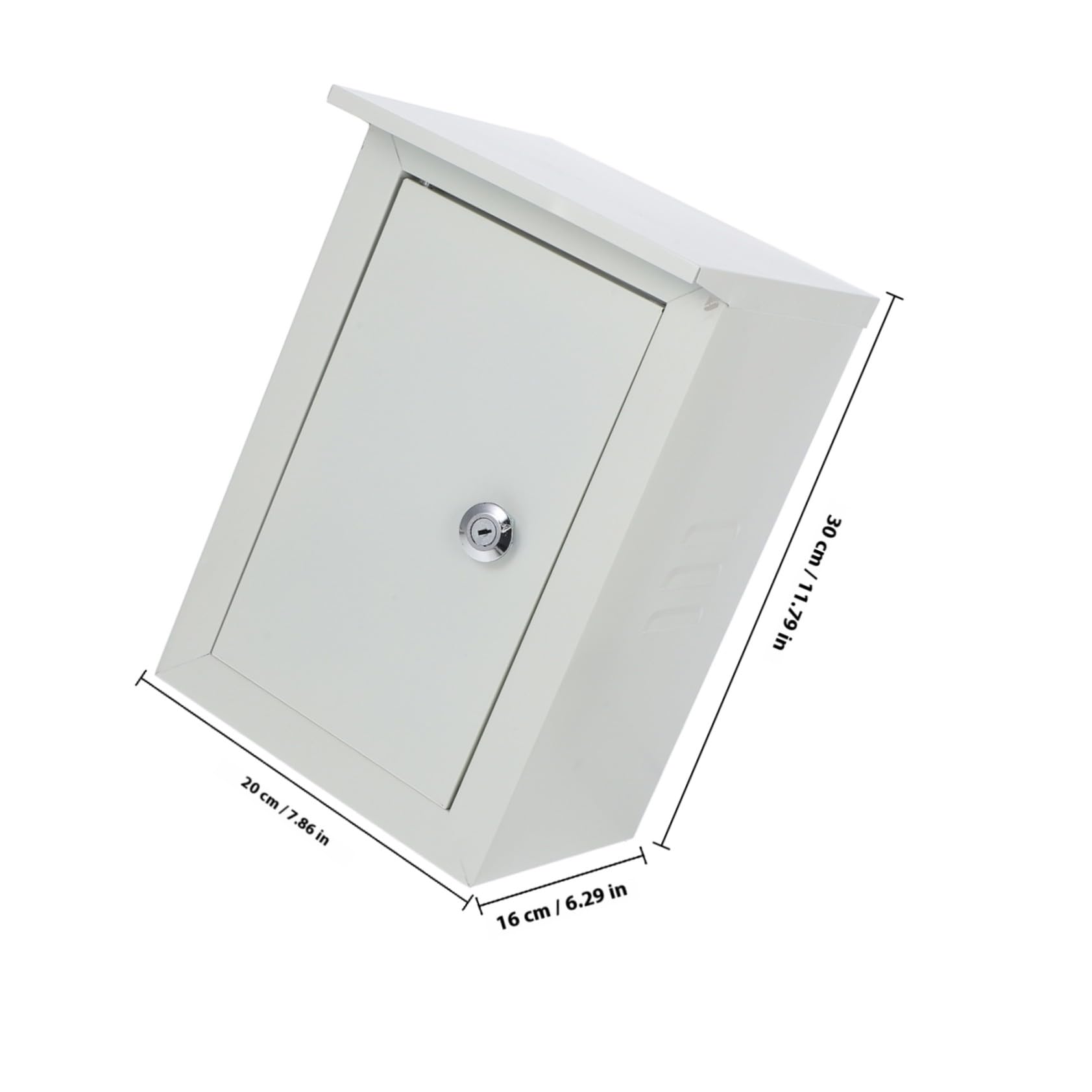 Coffret Électrique Extérieur en Aluminium Beige à Montage Mural