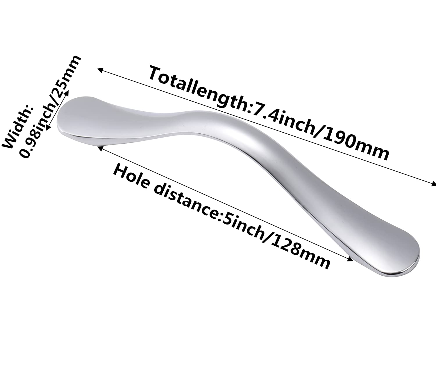 6 Maniglie Per Mobili In Lega Di Zinco - 128mm Per Cucina, Armadi E Librerie - Foto 14