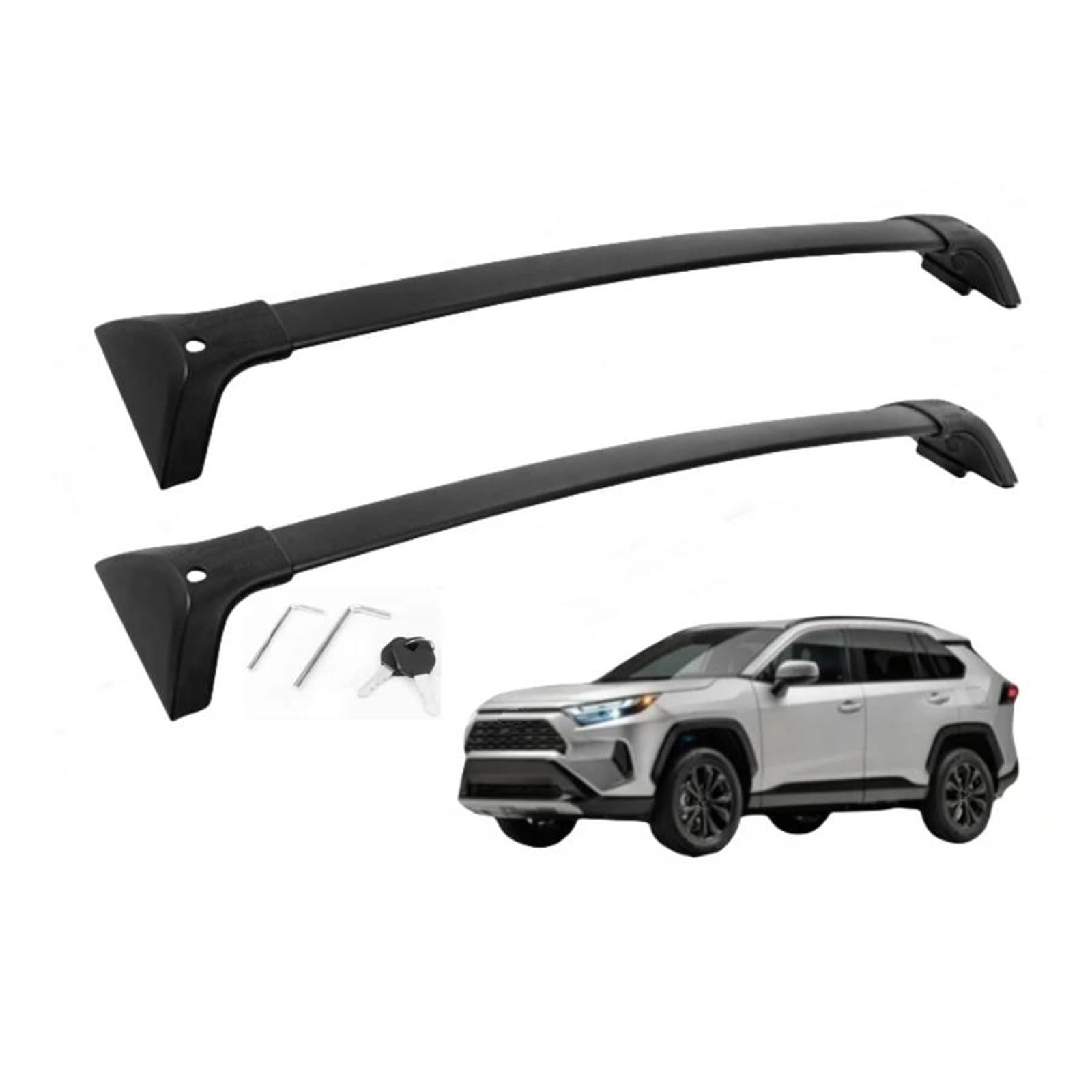 Portabagagli Da Tetto Barre Portatutto Trasversali Per Toyota Per RAV4 2019-2025 Con Serratura Antifurto Per Trasporto Bagagli