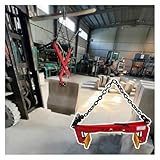 Stone Lifter Steel Concrete Block Lifting Tool, Marble Slab Carrier Adjustable Opening 3.9-38.2in, Load 716-2480LBS, Curbstone Clamp firs Various Block Thicknesses(Max 20 1/10 in(51cm))