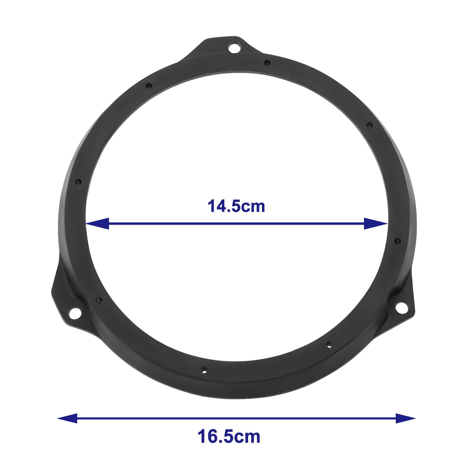 Supporti adattatori per altoparlanti da 165 mm e 6,5 pollici, compatibili con Ford Fiesta dal 2008 in poi, per porta anteriore e posteriore, in plastica, con 2 adattatori per cavi