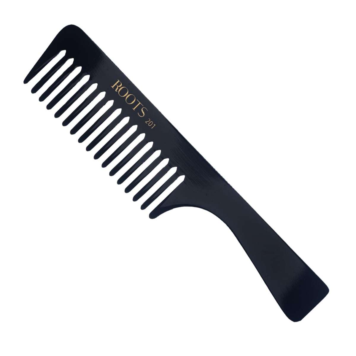 ROOTS - Professional Hair Cutting Wide Tooth Comb with Handle | Salon Grade - For Men & Women | Ideal for Sectioning & Colouring | Prevent Hair & Scalp Damage | Length - 8.1 Inch | Model No. 201